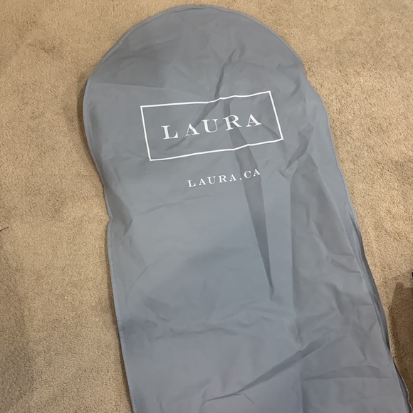 Laura Luxurious Dark Blue Long Dress Open Back with Gold Crystals - Picture 12 of 13